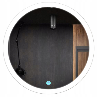 Kúpeľňové zrkadlo - Okrúhle LED nástenné zrkadlo Galakor 800 x 800 mm
